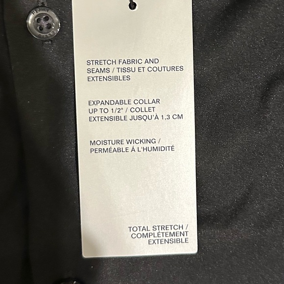 Perry Ellis mens black XL total stretch expandable collar dress shirt formal - Picture 8 of 11